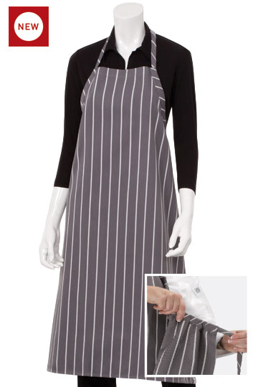 Picture of Chef Works - A100-GWS - Adjustable English Chef Apron NP